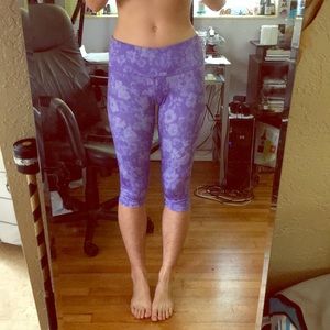 Purple Cropped Leggings